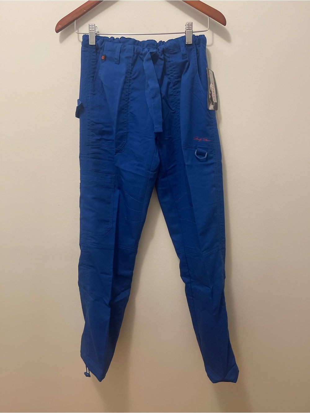 Marilyn Monroe Royal Blue Scrub Pants